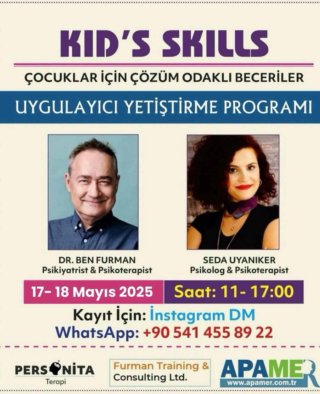 KİDS'SKILLS ÇOCUKLAR İÇİN ÇÖZÜM ODAKLI BECERİLER
